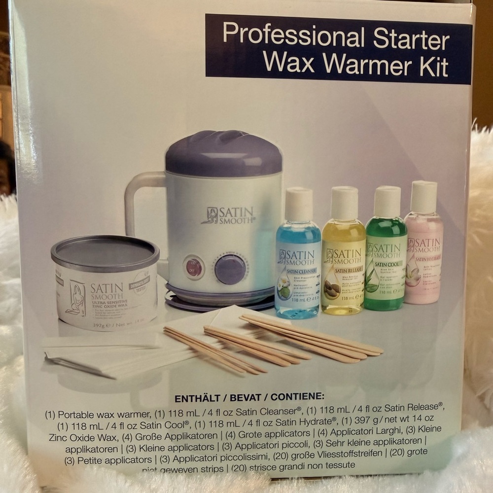 Satin Smooth Professional Starter Wax Warmer Kit - Purple & White